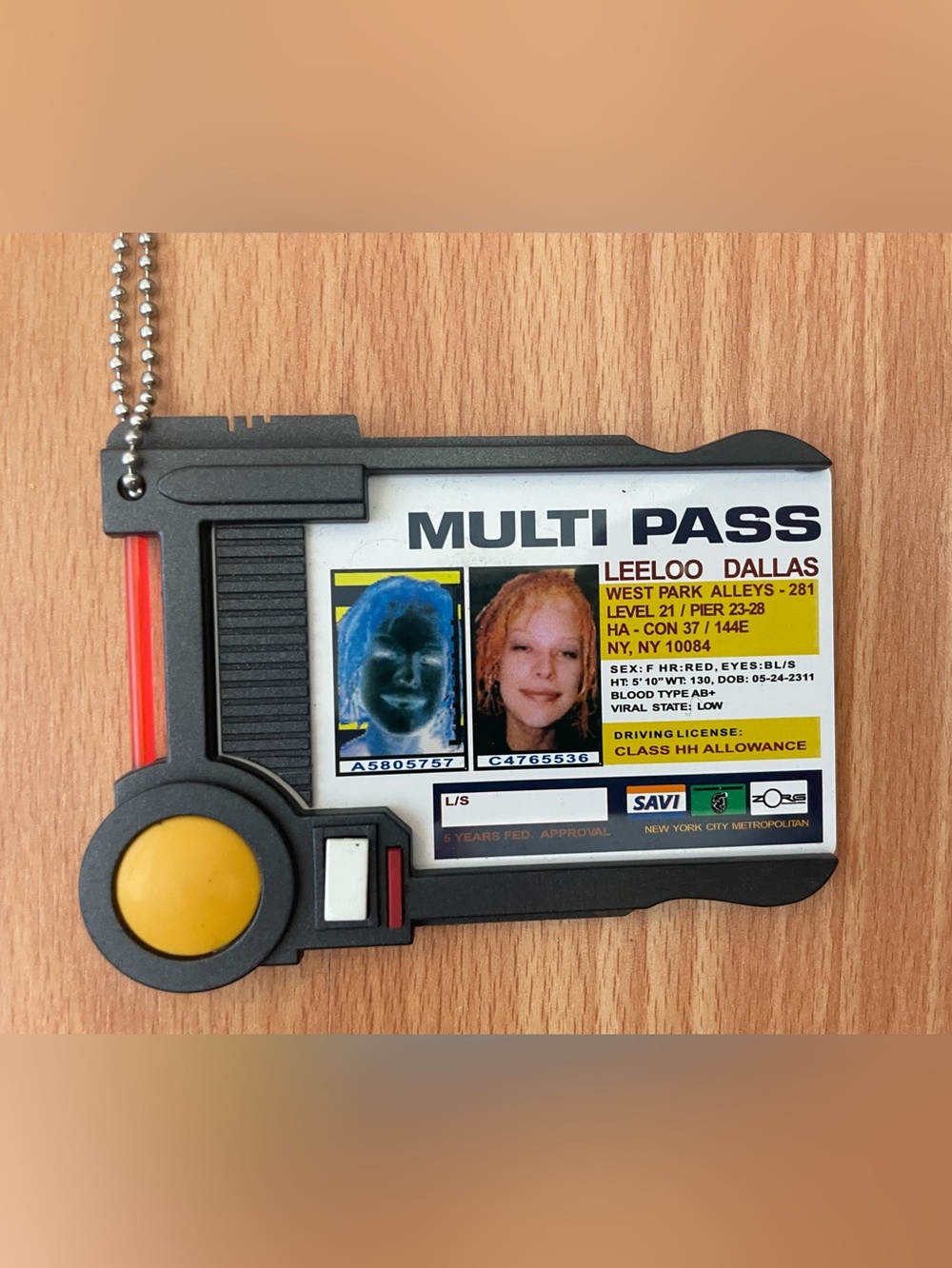 Multi Pass Lanyard ID Badge The Fifth Element Leeloo Dallas